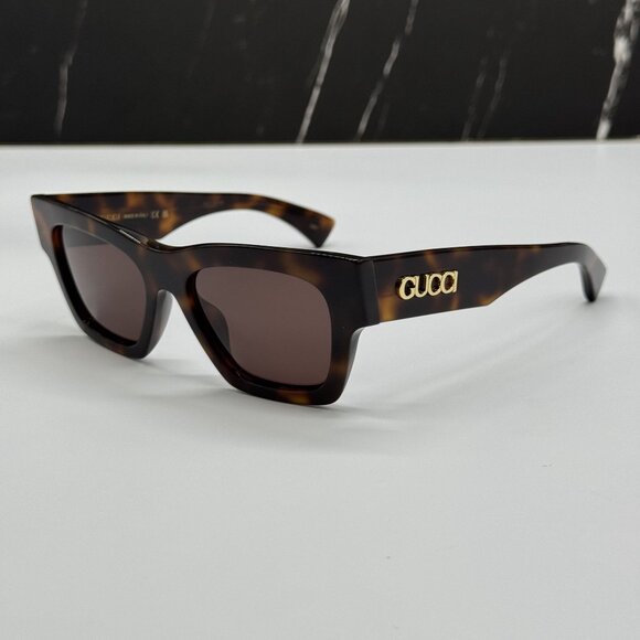 NEW GUCCI SUNGLASSES HAVANA WOMEN EYEWEAR GUCCI GG1835S 002 main image 8